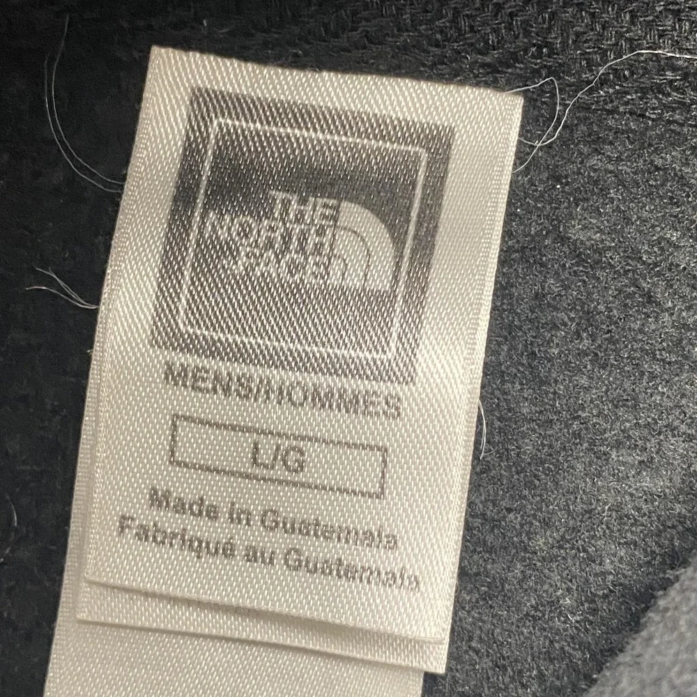 The North Face Hoodie Sweatshirt Mens Large Gray Fleece‎ Pullover Graphic Logo